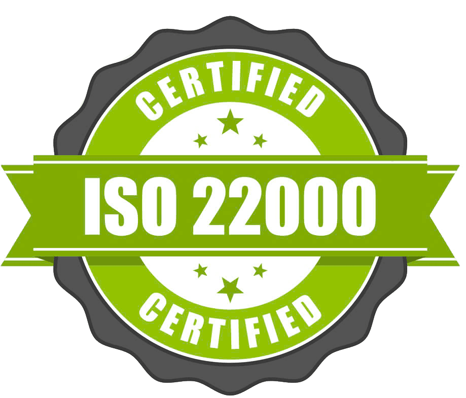ISO 22000 Certified
